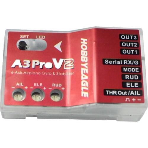 Upgraded HobbyEagle A3 ProV2 RC Flight Controller 6-Axle Gyro & Stabilizer System for RC Airplane Fixed-wing Drones DIY Parts