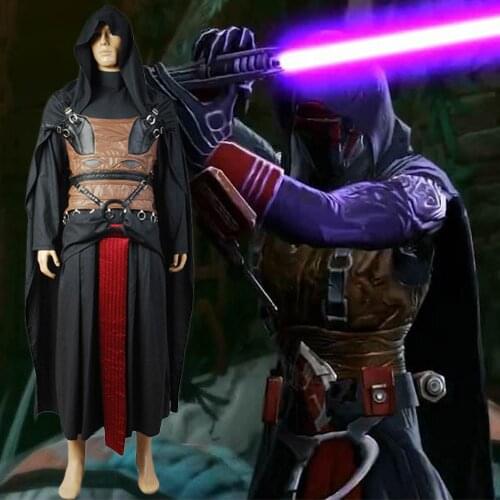 Star Cosplay Wars Cosplay Costume Darth Revan Costume Full Set Uniform Halloween Carnival For Man S-XXXL In Stock Full Set