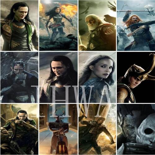 Loki Laufeyson Diamond Painting Marvel Series DIY Rhinestone Pictures Full Square Round Diamond Embroidery Sale Home Decoration