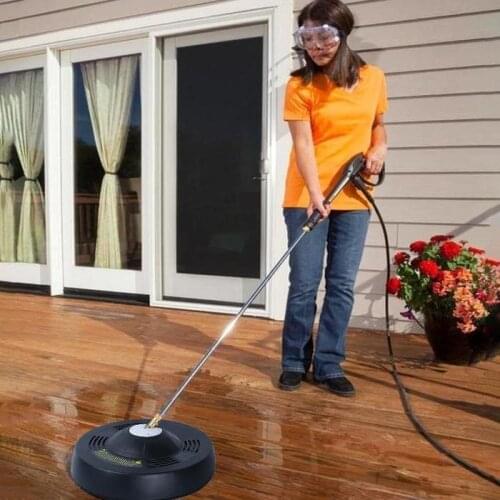 High Pressure Cleaner Round Attachment Flat Surface Cleaner Power Washer Gas Pressure Washer + 1/4" Quick Connector Adapters