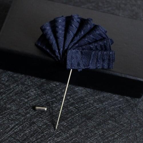 British French Men Jacquard Brooch Pin Pocket Square Formal Groom Wedding Party Chest Towel Hanky Gentlemen Party Handkerchiefs