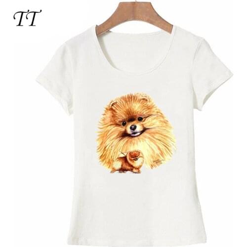 2021 new womens short sleeve Pomeranian Anatomy T shirt novelty skull design young girl tee shirt tops wholesale lady t shirt