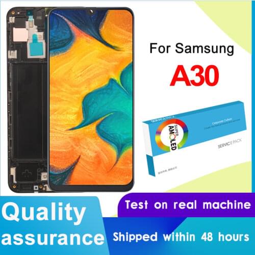 OLED / Super AMOLED 6.4'' Display For Samsung Galaxy A30 A305/DS A305F A305FD A305A Touch Screen Digitizer Assembly For A30 LCD