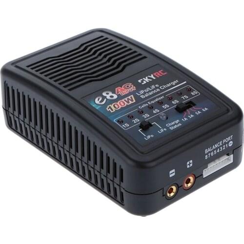 Original SKYRC e8 100W 6A 2-8s LiPo LiFe Battery Balance Charger for RC Quadcopter Helicopter Battery