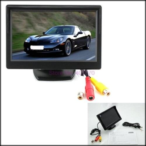 By DHL or EMS 50 pieces 5" TFT LCD Car Rear View Monitor Color Screen Reverse Backup Camera DVD/VCD
