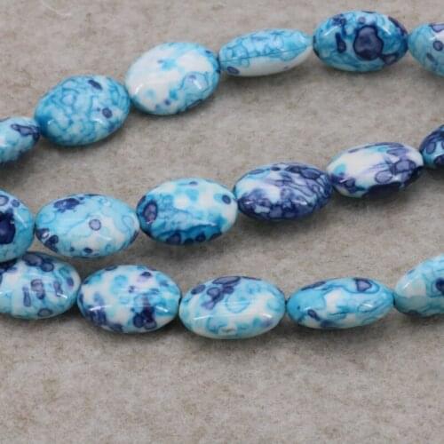 Riverstones oval share loose beads 13x18mm DIY Three colors to choose from women jewelry making design wholesale and retail