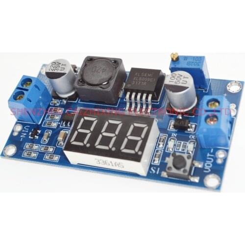 DC-DC 4.5-32V to 5V-52V XL6009 Boost Step-up Module + LED Voltmeter DC-DC Boost module with adjustable voltage meter display