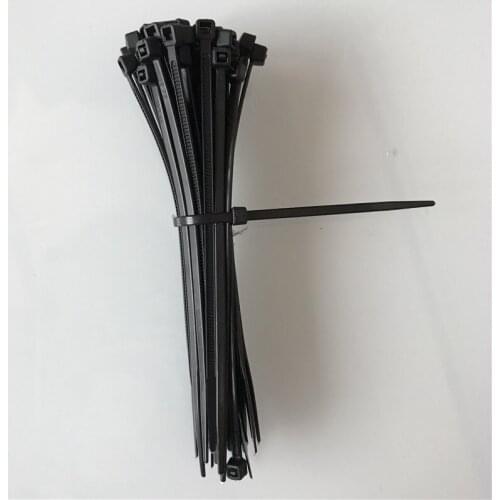 Free Shiping 80mm 100pcs Self-locking Nylon Cable Ties White Black Plastic Zip Tie 18 lbs Approved Loop Wire Wrap Zip Ties