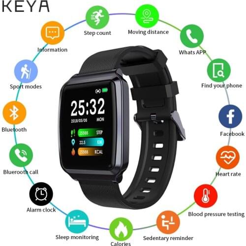 KY116 Smart Bracelet 1.3 inch Screen Blood Oxygen Smart Band Fitness Tracker Heart Rate Waterproof IP67 Smart Watch Men Women