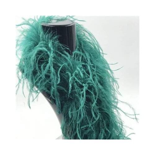 Amazing Feather Jasper Color Dyed Fluffy ostrich feather boas 1 ply thickness DIY wedding party hotel celebrate decorations
