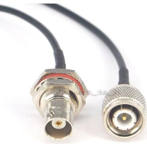 Extension Cable Cord BNC Female Bulkhead O-ring to TNC Male Connector RF Coax Adapter 20CM