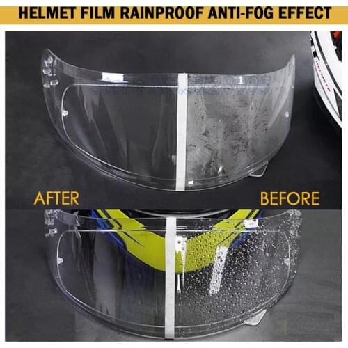 Helmet Clear Anti-Fog Rainproof Patch Film Universal Lens Helmet Motorcycle Visor Fog Resistant For Moto Motocross Accessories