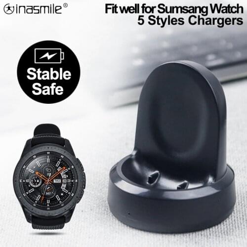 Wireless fast watch Charger Dock Base for Samsung Galaxy Watch 3 Gear Sport S2 S3 Fit E Smart Watch Accessories for Active 2