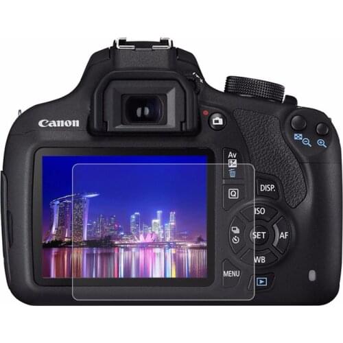 PULUZ Camera 2.5D Curved Edge 9H Surface Hardness Tempered Gl Sn Protector for Canon 1200D / 1300D Cameras Accessories