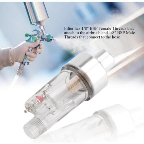 1/8" Hose Paint Fittings Airbrush Mini Air Filter Moisture Water Trap Tool Kit manual airbrush reposteria