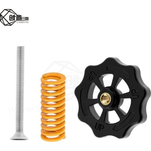 1pcs 3D Printer Accessories Upgraded Big Hand Twist Auto Leveling Nuts For Mini Ender 3 CR-10 CR-10S 3D Printer Accessories