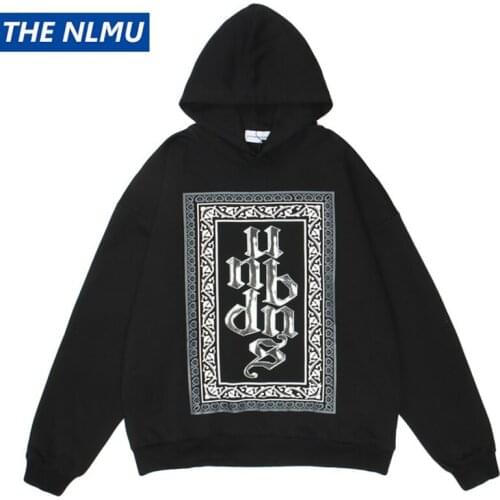 2021Autumn Letter Printing Hoodies Sweatshirt Men Hip Hop Pullover Hoodie Streetwear Casual Cotton Tops Oversize WE186