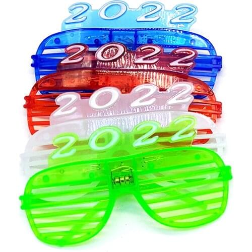 2022 LED Glowing Blinking Glasses Light Up Party Eye Glasses new year Glasses