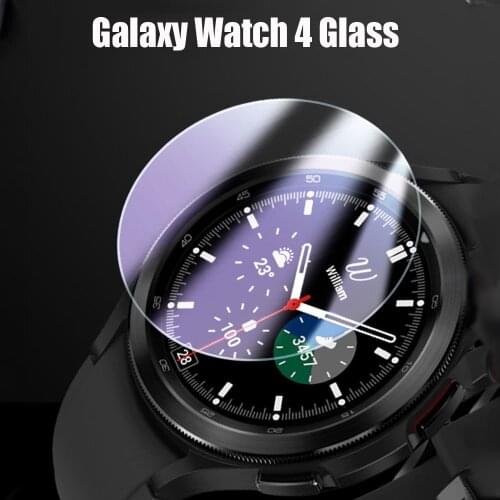 4PCS Tempered Glass For Samsung Galaxy Watch 4 44mm 40mm Watch4 Classic 46mm 42mm Accessorie HD Clear Film Screen Protector