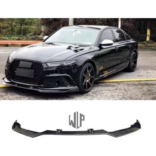 A6 RSU RS6 ABT Style High Quality Carbon Fiber Front Bumper Front Lip Splitter Car Body Kit For Audi A6 Car Styling 12-17