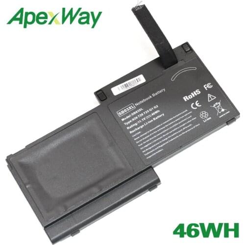ApexWay 46WH Battery HSTNN-LB4T 716726-421 SB03XL HSTNN-IB4T 716726-1C1 for HP EliteBook 820 725 720 G1