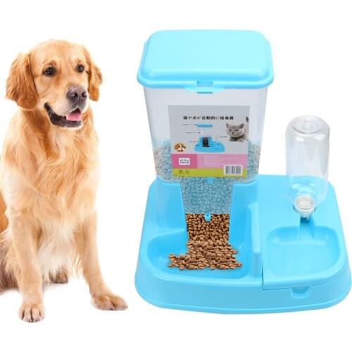 1 Set Pet Automatic Feeder Large Capacity Dispenser Dog Cat Drinking Bowl For Dog Water Drinking Cat Feeding Dog Supplies
