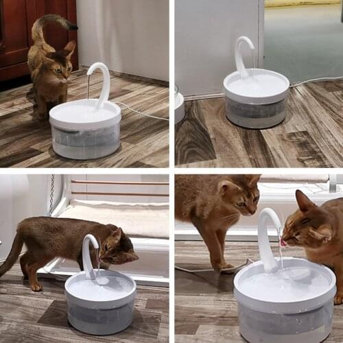 Automatic Water Dispenser Swan Neck shape Pet Fountain Drinking Bowl Pet USB Super Quiet Drinker Auto Feeder for Dogs and Cats