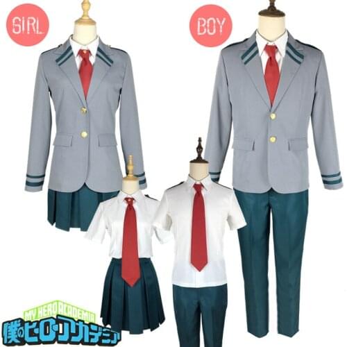 Boku no Hero Academia AsuiTsuyu Yaoyorozu Momo Sets Uniform My Hero Academia OCHACO URARAKA Midoriya Izuku Cosplay Cos Any Size