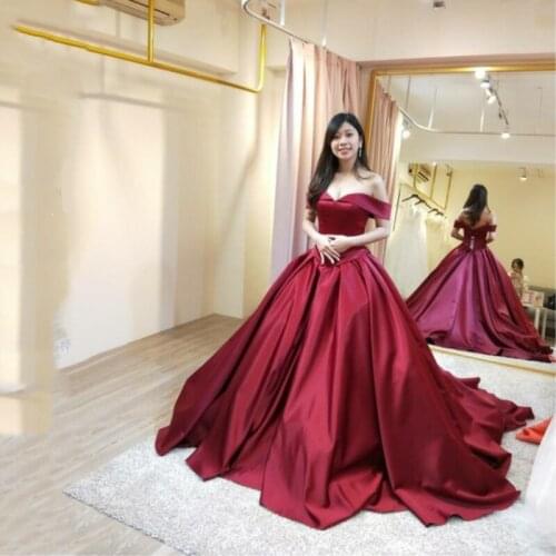 Burgundy Reflective Dress Long Evening Dresses 2019 Cap Sleeves Sexy Formal Islamic Dubai Kaftan Saudi Arabic Long Evening Gown