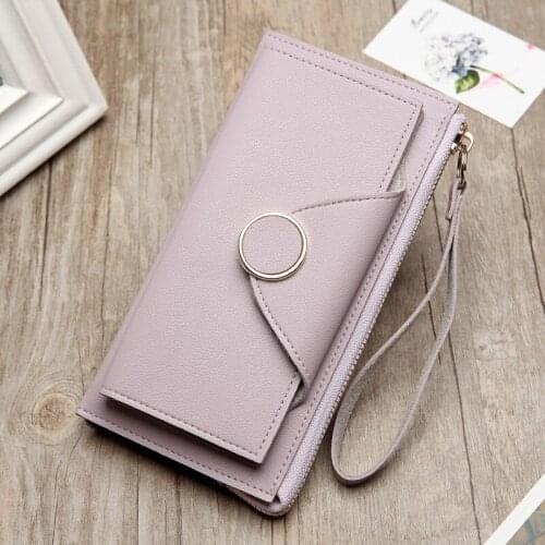Women Money Bag Purse Wallet Female Long Trifold PU Leather Coin Card New Arrival Model Hot Shopping Hipster Stylish Envelope