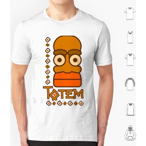 Totem African Mask T Shirt Print 100% Cotton New Cool Tee Ethnic Totem Africa Mask African Symbol Culture Face Tribal