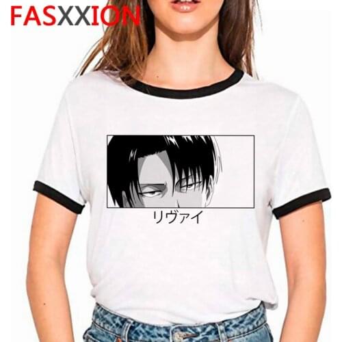 Hot Japanese Anime Attack on Titan T Shirt Men Shingeki No Kyojin Graphic Tees Funny Levi Eren Harajuku Unisex Tshirt Female