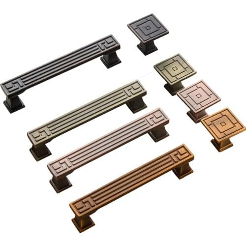 Chinese style retro handle green, black and red ancient cabinets handle European style pastoral door handle 8928