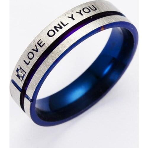 2020 hot styles Europe and the United States explosion models love only you letter ring manufacturers supply