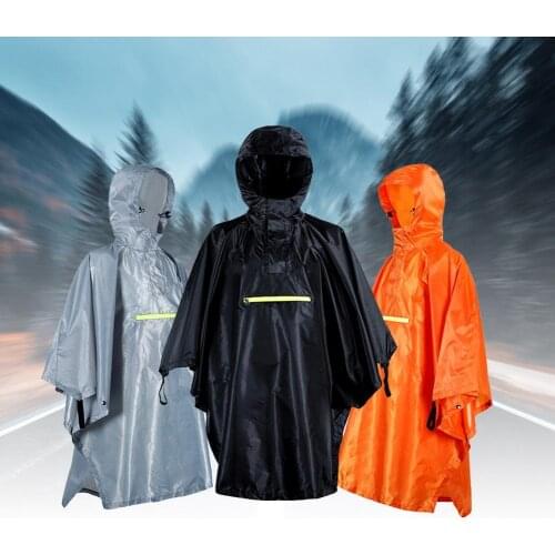 80%HOTMultifunctional Waterproof Outdoor Cycling Raincoat with Reflective Strip for Mountaineering