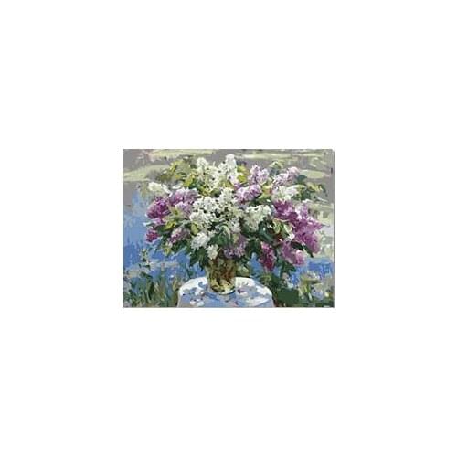 MaHuaf-W1381 Scent of lilac Set for drawing by numbers art pictures for living room home decor