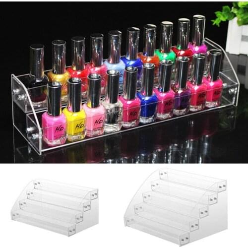 Multi-layer Transparent Acrylic Nail Polish Rack Varnish Display Stand Holder Nail Art & Tools Accessories