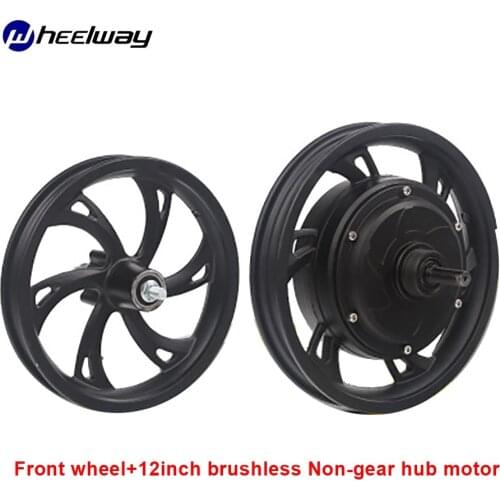 12 inch 36V/48v250w Brushless Non-Gear Hub Motorelectric bicycle motor wheel With Front Wheel Kits For Electric Folding Bicycle