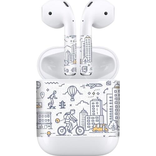 Customizable Premium Vinyl Skin Sticker Compatible with Apple Airpods