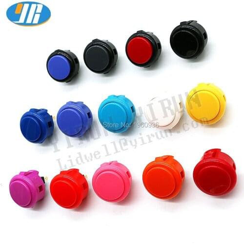 16pcs Original SANWA OBSF-30 Round Push Button 30mm Button Fighting Console Japan SANWA Arcade Joystick Parts