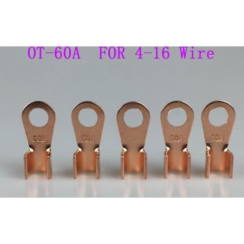 OT 60A Open Mouth Copper Nose Spot Welding Accessories Spot Welder Battery Cable Connector Terminal Crimping For 4-16Wire