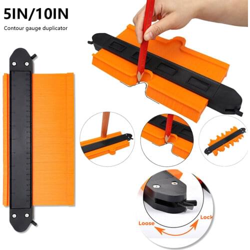 Shape Gauge Duplicator Profile Duplication Gauge Contour Template Plastic Contour Copy Duplicator Measuring Tool 5/10 inch