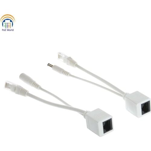 POE cable Hot POE Cable Passive Power Over Ethernet Adapter Cable POE Splitter Injector Power Supply Module 12-48v For IP Camera