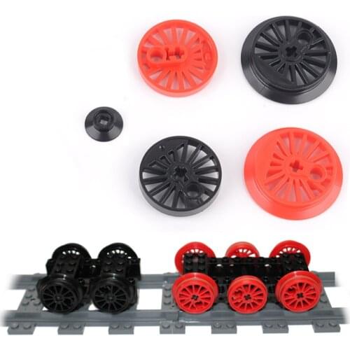 Smartable Train Wheels MOC Custom Parts Building Block Toys For Professional Compatible City Train 85557/85558/50254