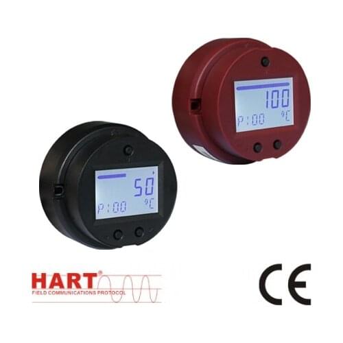 Field Pt100 Thermocouple LCD Display Hart Temperature Transmitter