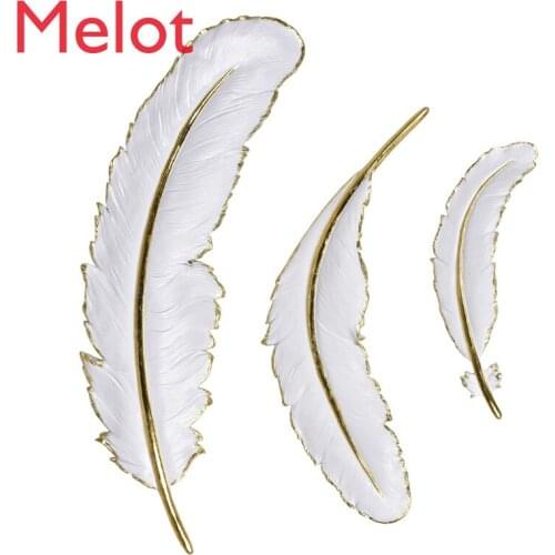 Simple Feather Wall Pendant Creative Modern Sofa Background Wall Hanging Living Room Decorations