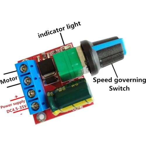 5A 90W PWM 12V DC Motor Speed Controller Module DC-DC 4.5V-35V Adjustable Speed Regulator Control Governor Switch 24V