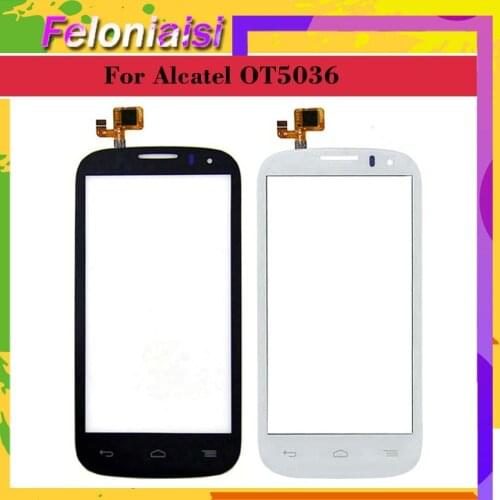 For Alcatel One Touch POP C5 5036 OT 5036 5036D 5037E OT5036 Touch Screen Digitizer Sensor Outer Glass Lens Panel Replacement