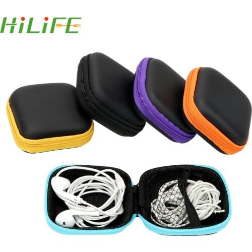 Storage Bag USB Cable Organizer Earphone Headset Cover Protector Hard Headphone Case Portable Earbuds Pouch Box Mini Zipper 60XX