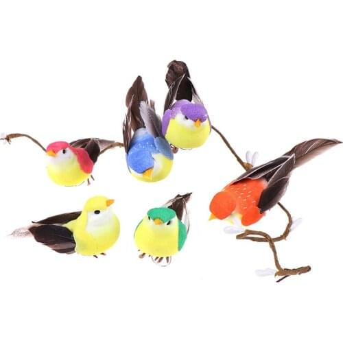 1pcs Fake Bird Simulation Artificial Feather Dove Feather Decor Venue Ornament